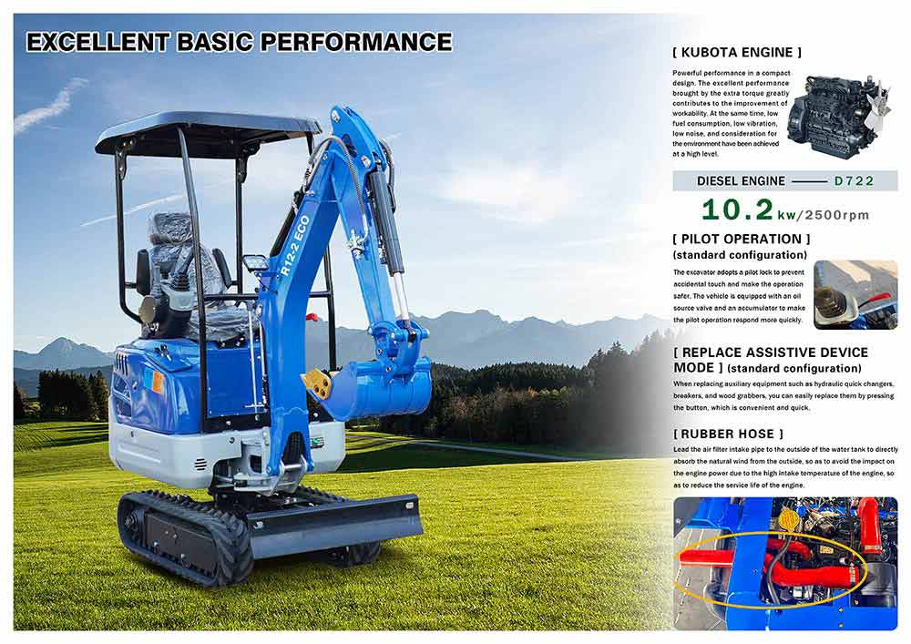 R12 ECO Мини-экскаватор R12 ECO Мини-экскаватор