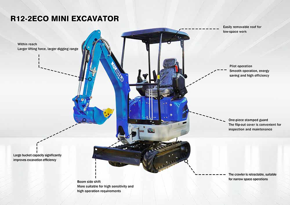 R12 ECO Мини-экскаватор R12 ECO Мини-экскаватор