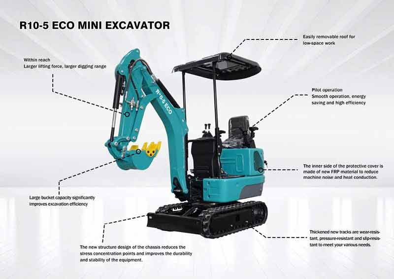 R10 ECO Мини-экскаватор