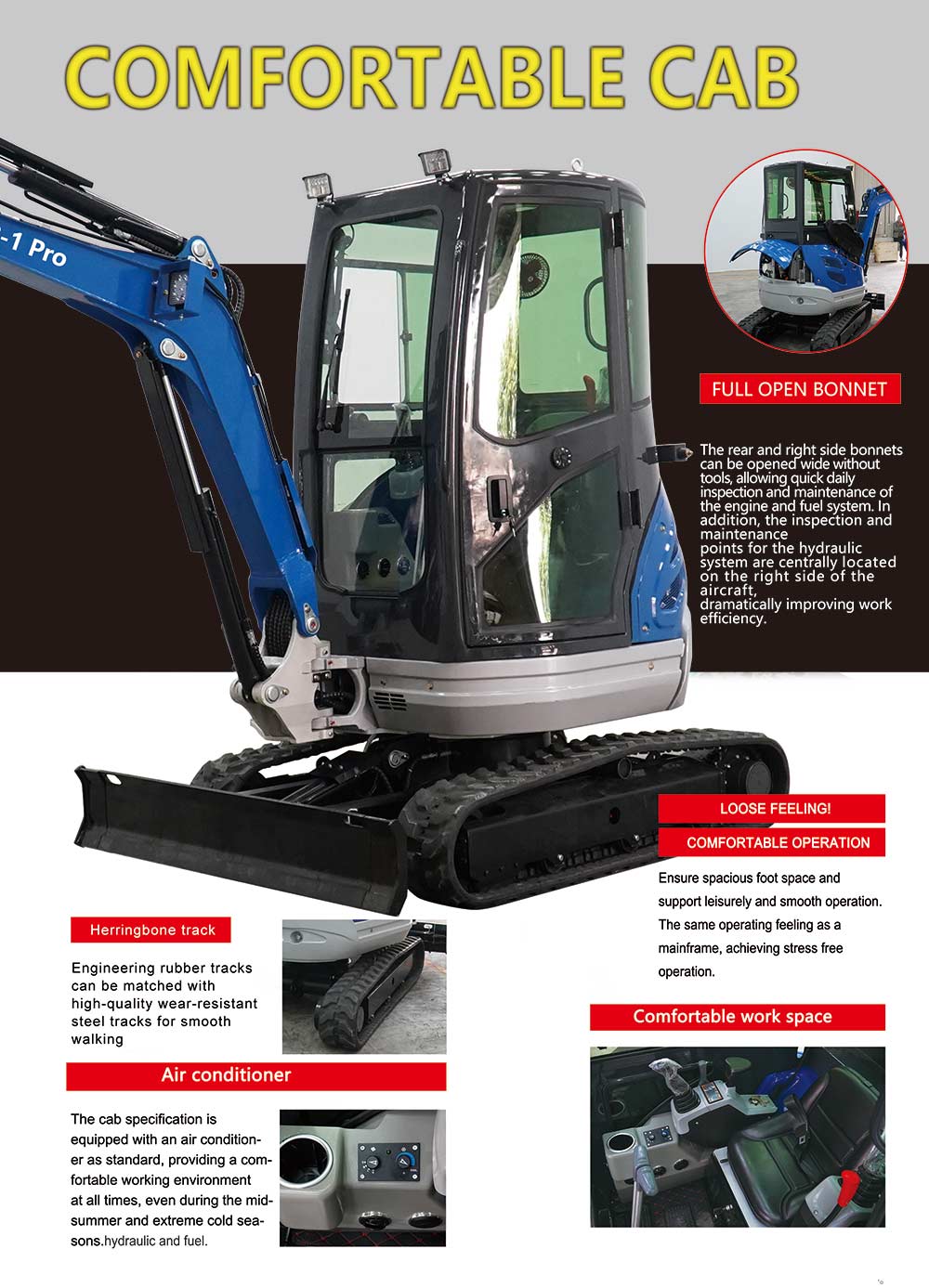 R22 PRO Мини-экскаватор